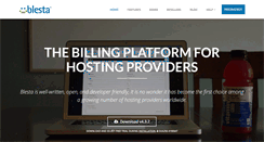 Desktop Screenshot of blesta.com